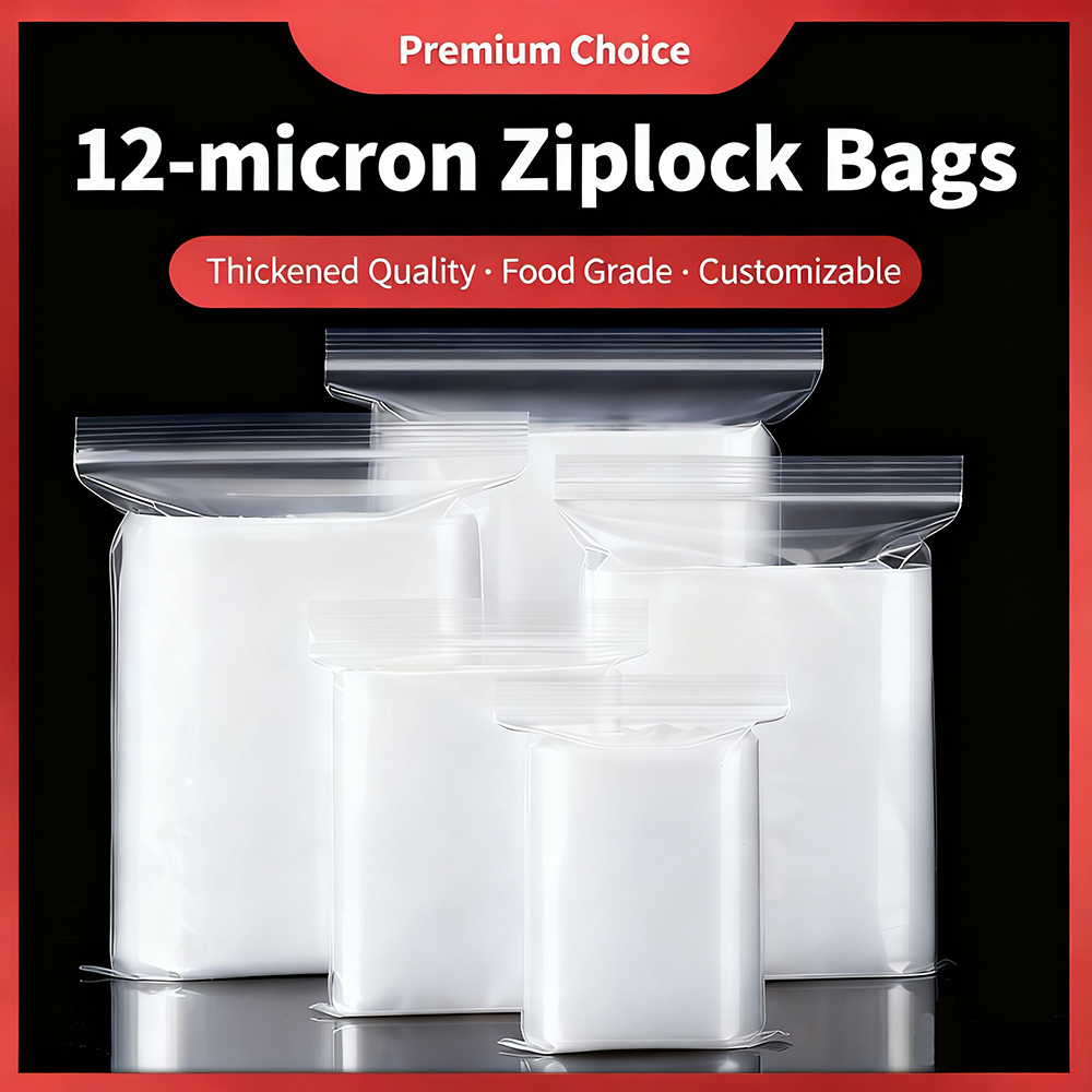 Ziploc Food Storage - 100pcs Zip Lock Plastic Bag Reclosable