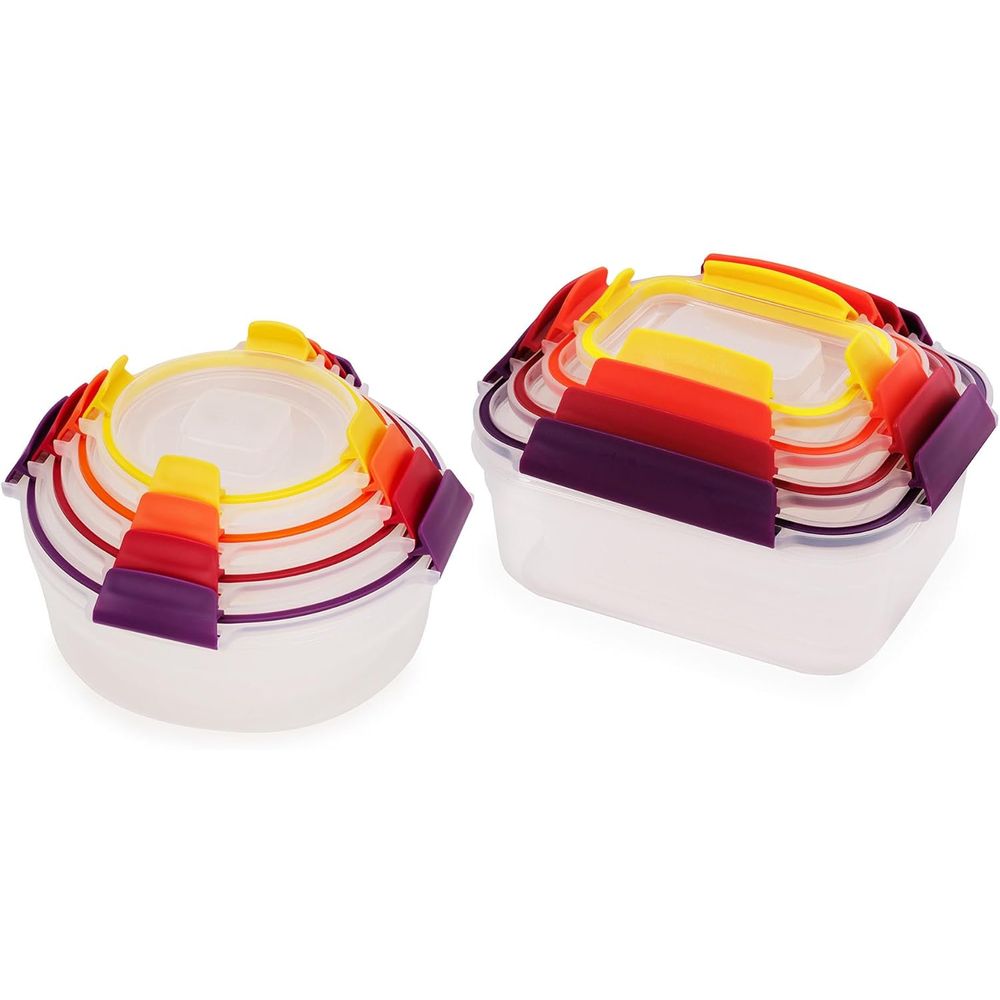 Food Storage Containers - 16-piece Plastic BPA Free Food Storage