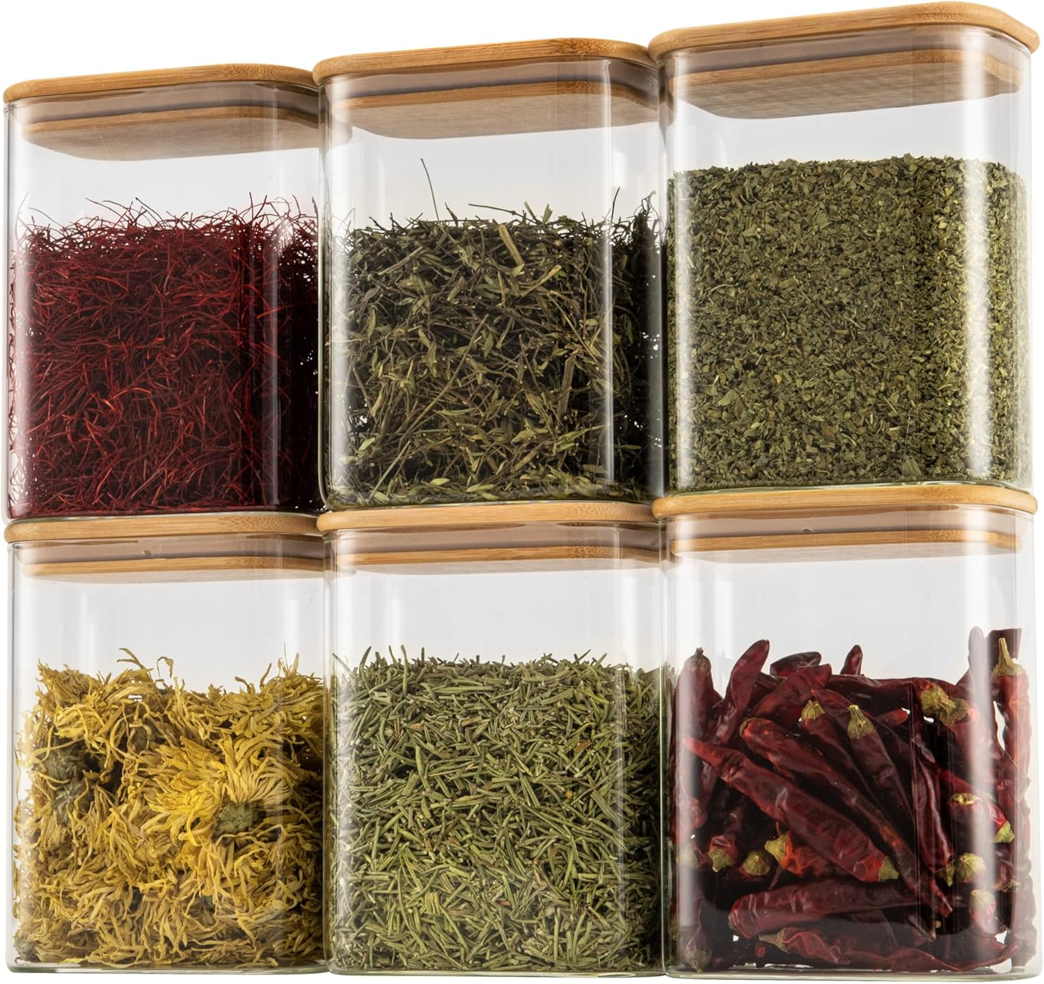 Food Storage Set Glass - 37oz Rectangle Airtight Glass Storage Containers