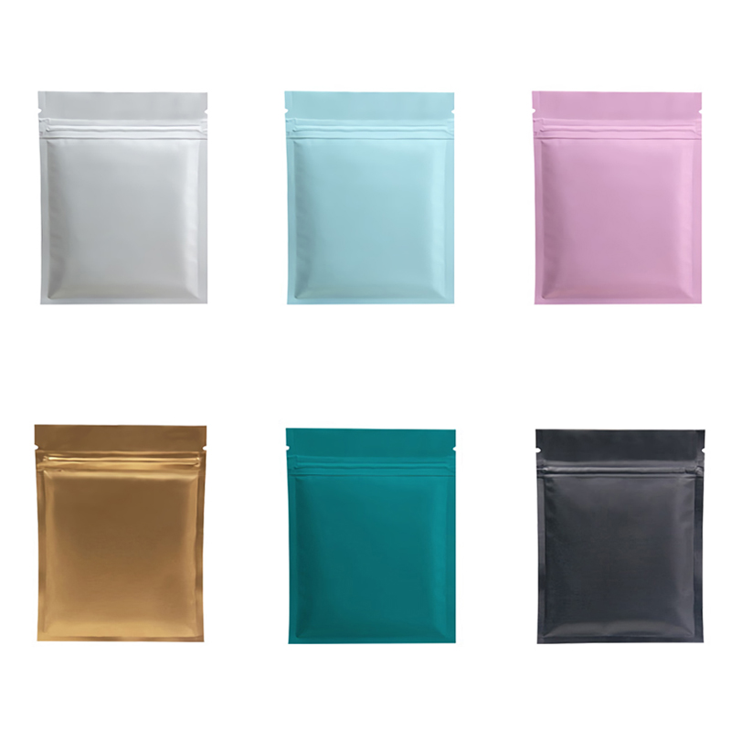 Ziploc Food Storage - 100pcs 6x8cm Matte Black Pink White