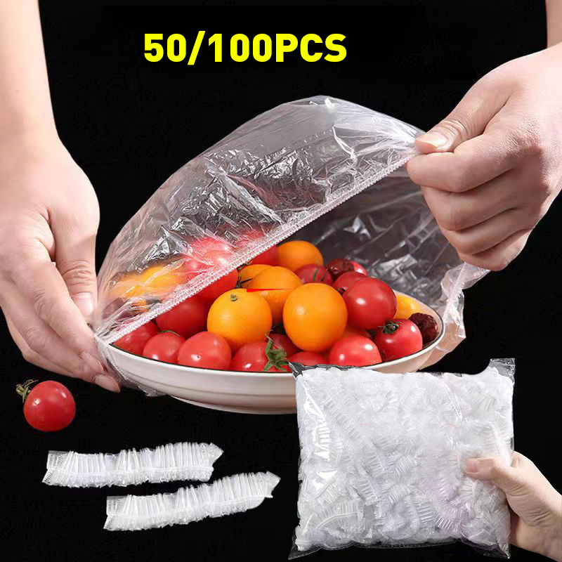 Food Storage Bags Xl - Reusable Disposable Food Cover Plastic Wrap