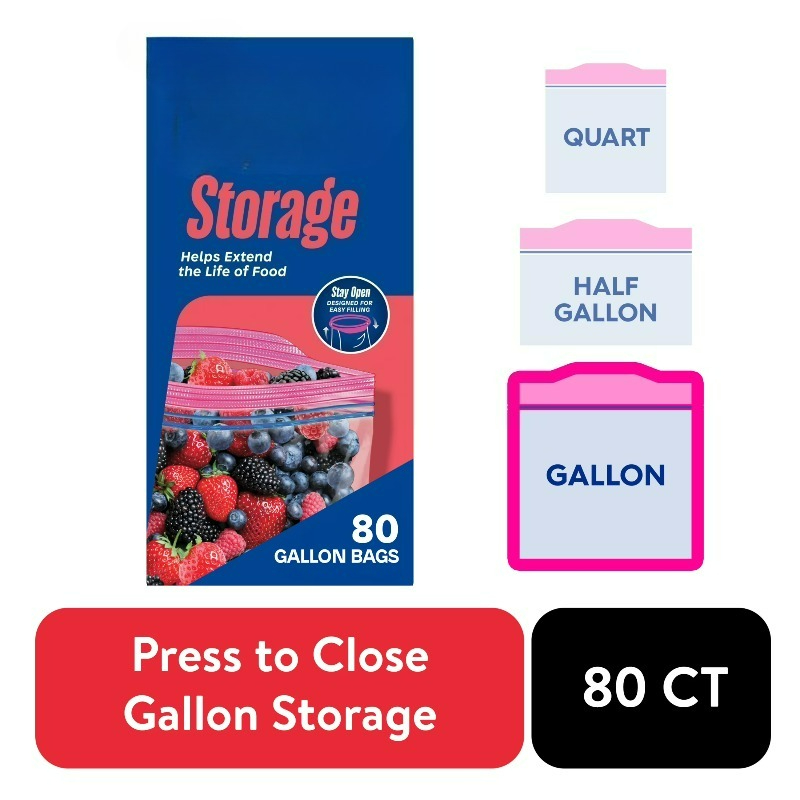 Food Storage Brands - Brand Storage Gallon Bags, School Supplies,