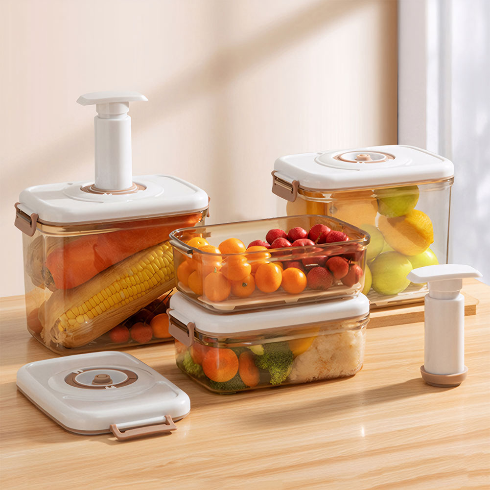 Food Storage Vacuum Pump - Food Vacuum Storage Box with Vacuum