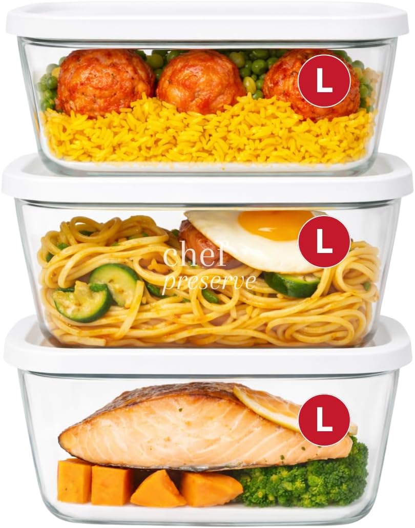 Food Storage Set Glass - Vacuum Seal Glass Containers Set of