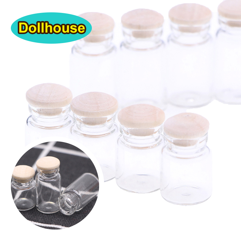 Food Storage Jar Glass - 4Pcs 1:12 Dollhouse Miniature Glass Jars