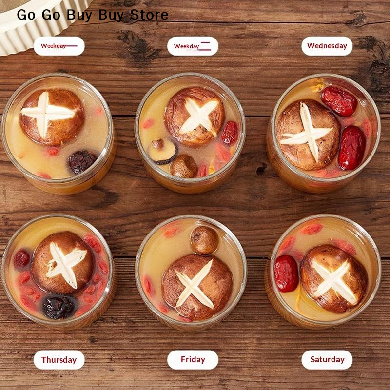 Food Storage Jar Glass - 【ST】1Pc 240/400ML Glass Food Storage Jar