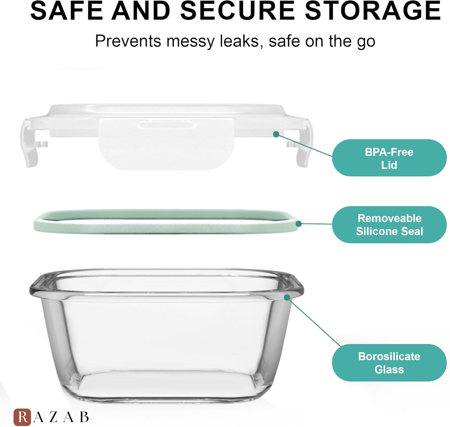 6 PC Square Glass Food Storage - Food Storage Set Glass recensie en prijs