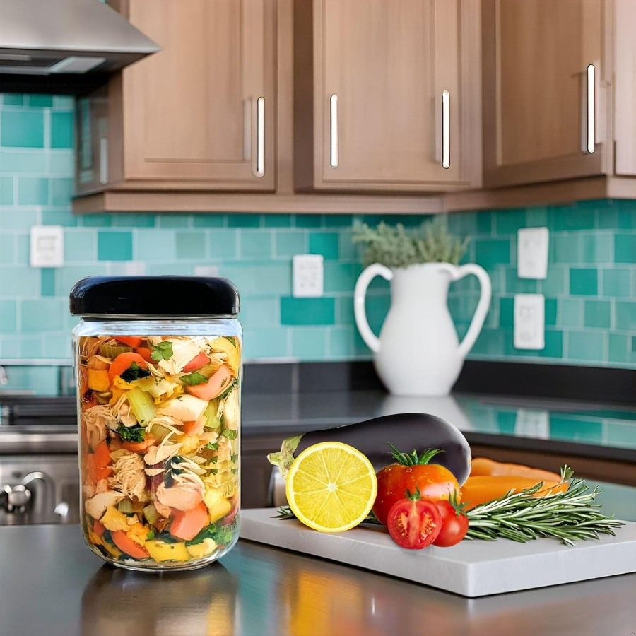 Mason Jars - 32 oz Glass Stora - Food Storage Set Glass recensie en prijs