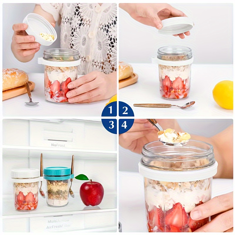 1pc/2pcs Glass Oatmeal Cup, Ov - Food Storage Set Glass recensie en prijs
