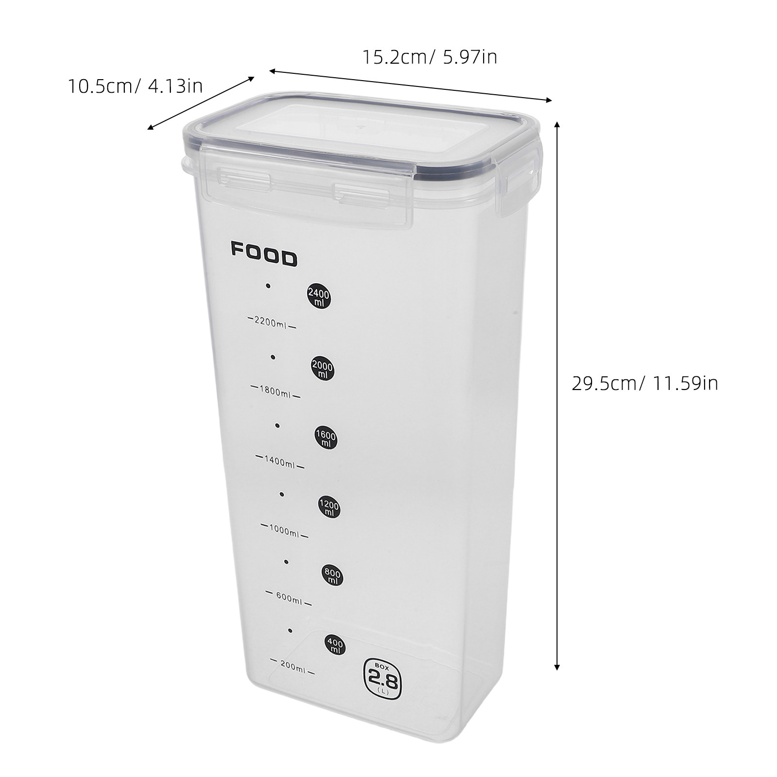 2Pcs Clear Grain Storage Box A - Food Storage Large recensie en prijs