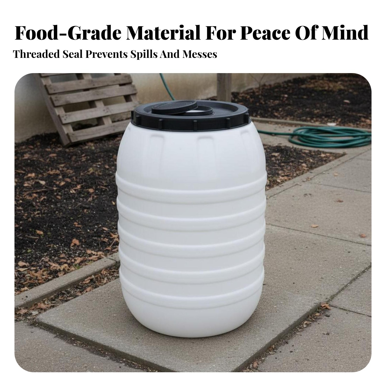 Food Grade Plastic Barrel Airt - Food Storage Usa recensie en prijs