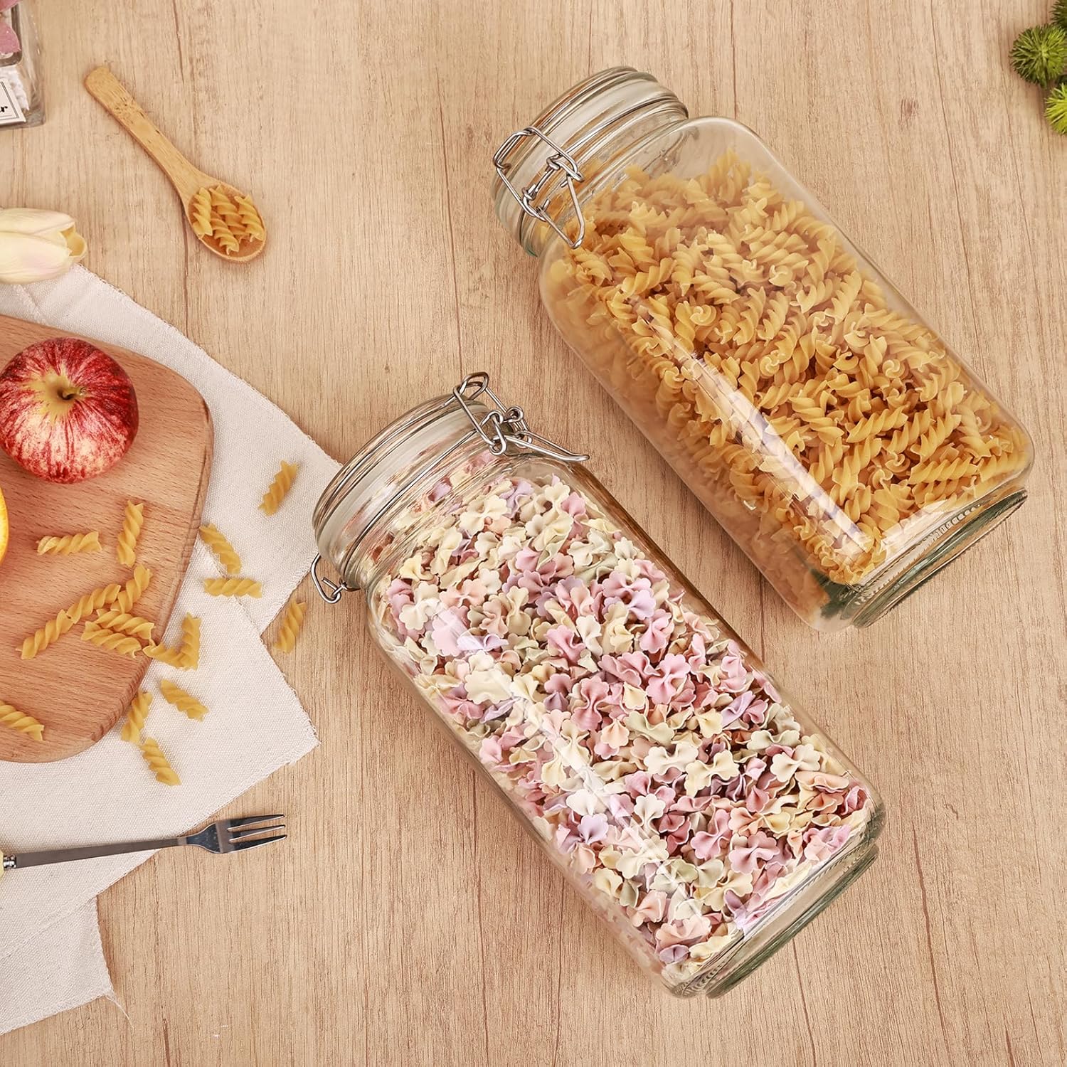3 Pack 78oz    Glass Jars with - Food Storage Jar Glass recensie en prijs