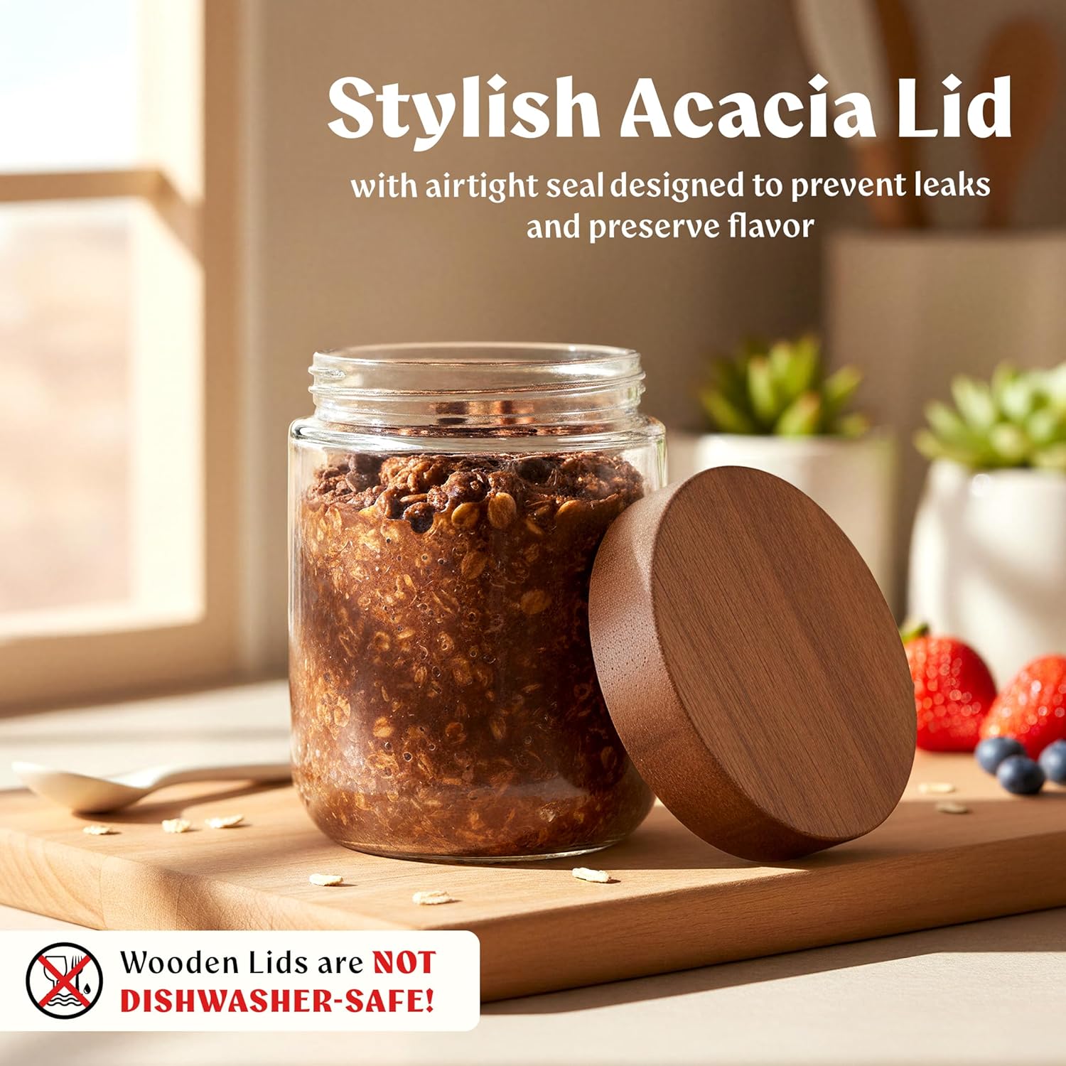 Overnight Oats Containers with - Food Storage Jar Glass recensie en prijs