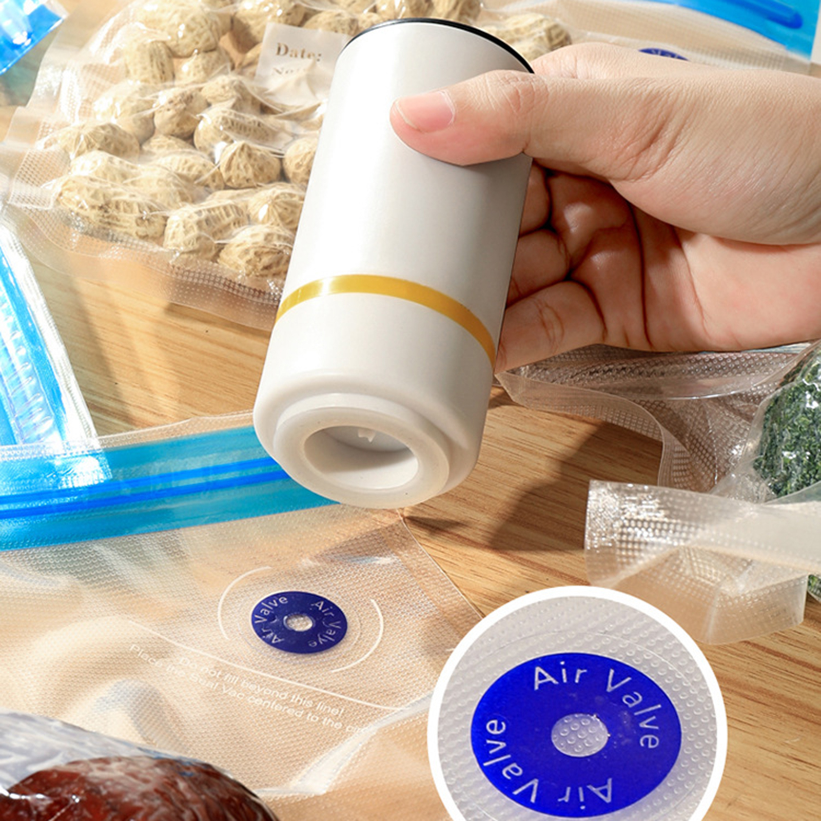 7 Sizes Reusable Vacuum Bags w - Food Storage Vacuum Pump recensie en prijs