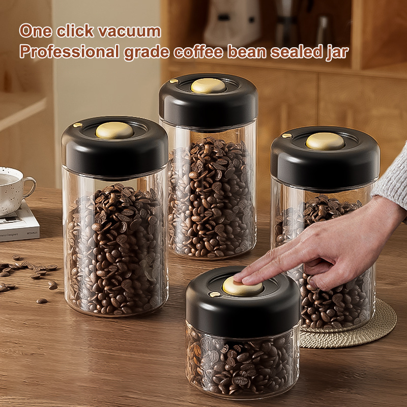 Transparent Glass Coffee Beans - Food Storage Jar Glass recensie en prijs