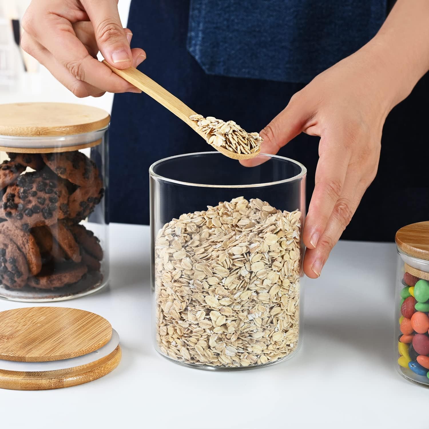 umieo Glass Food Storage Conta - Food Storage Jar Glass recensie en prijs