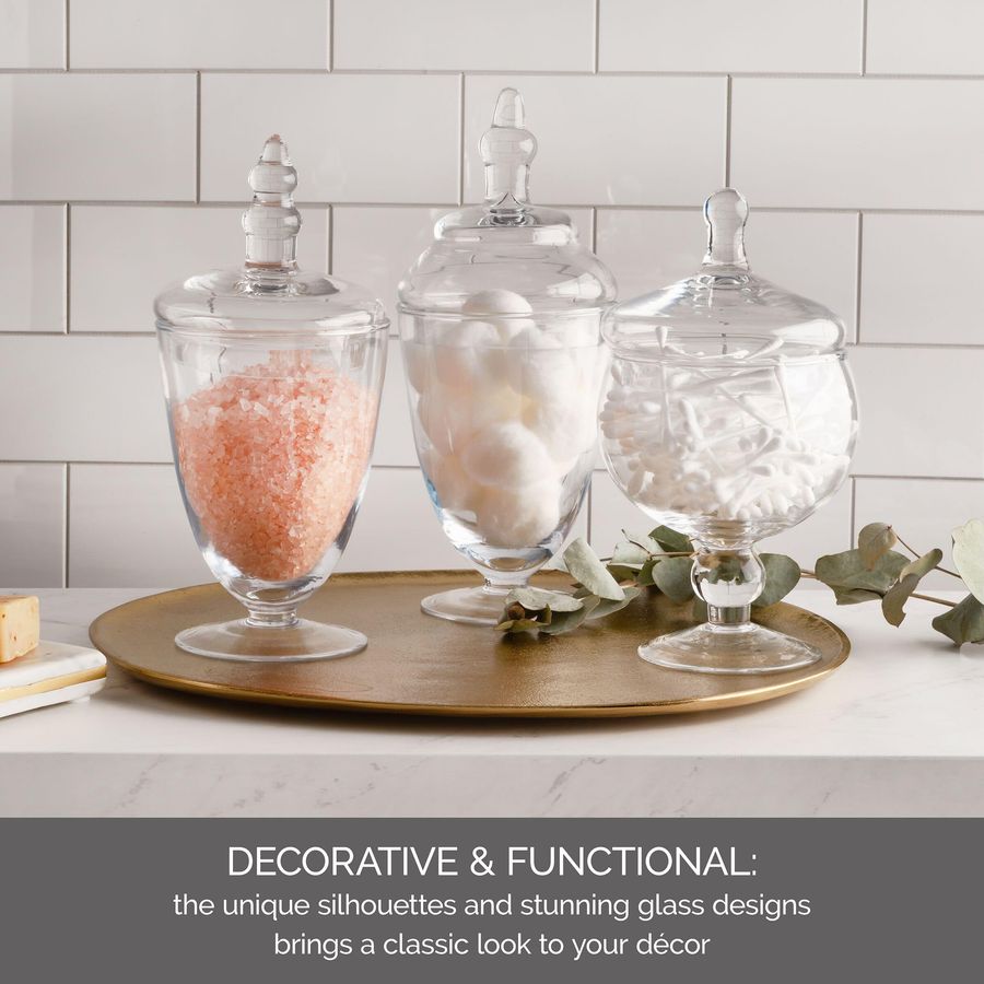 Glass Apothecary Jars, Set of  - Food Storage Set Glass recensie en prijs