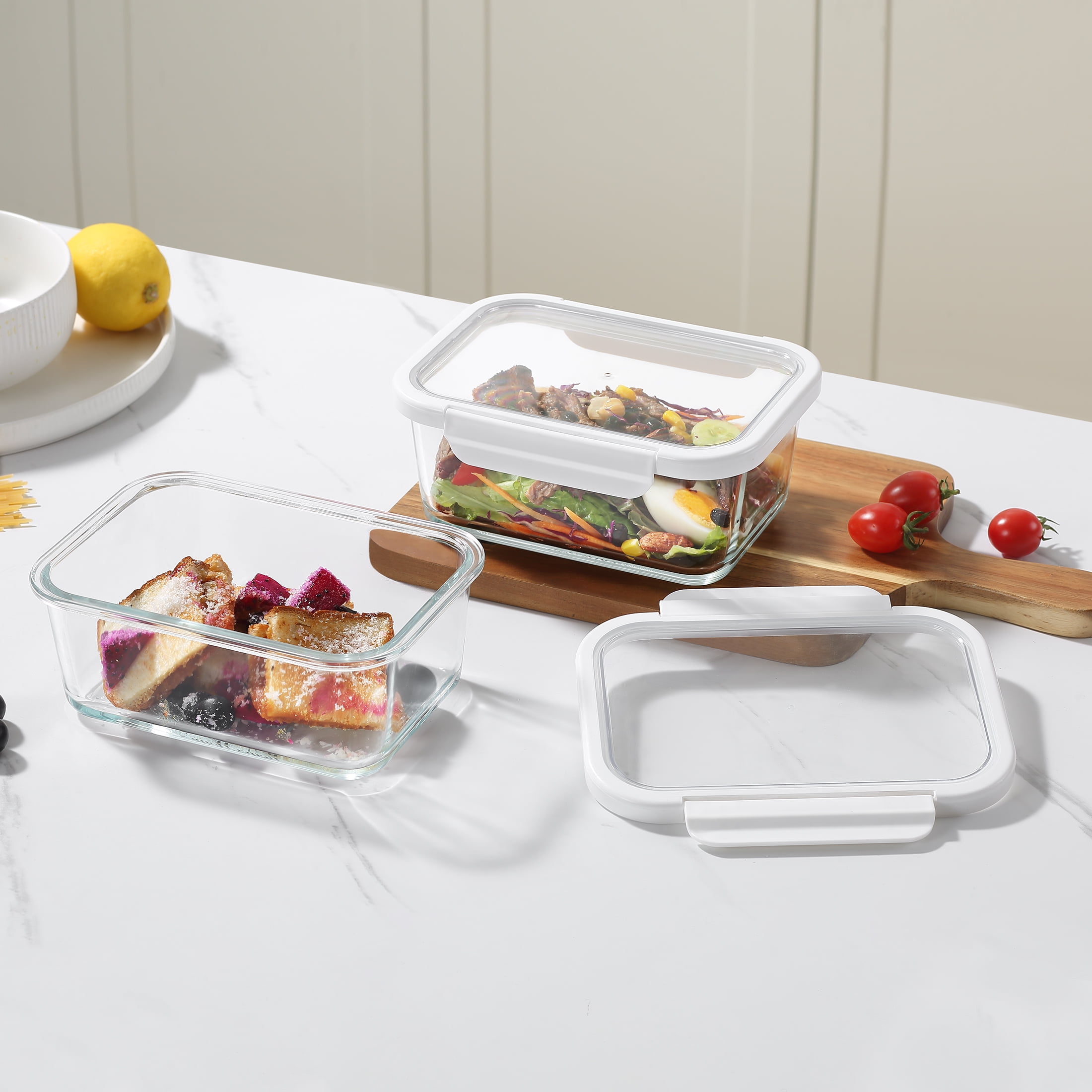 4Cup Rectangle Glass Food Stor - Food Storage Set Glass recensie en prijs