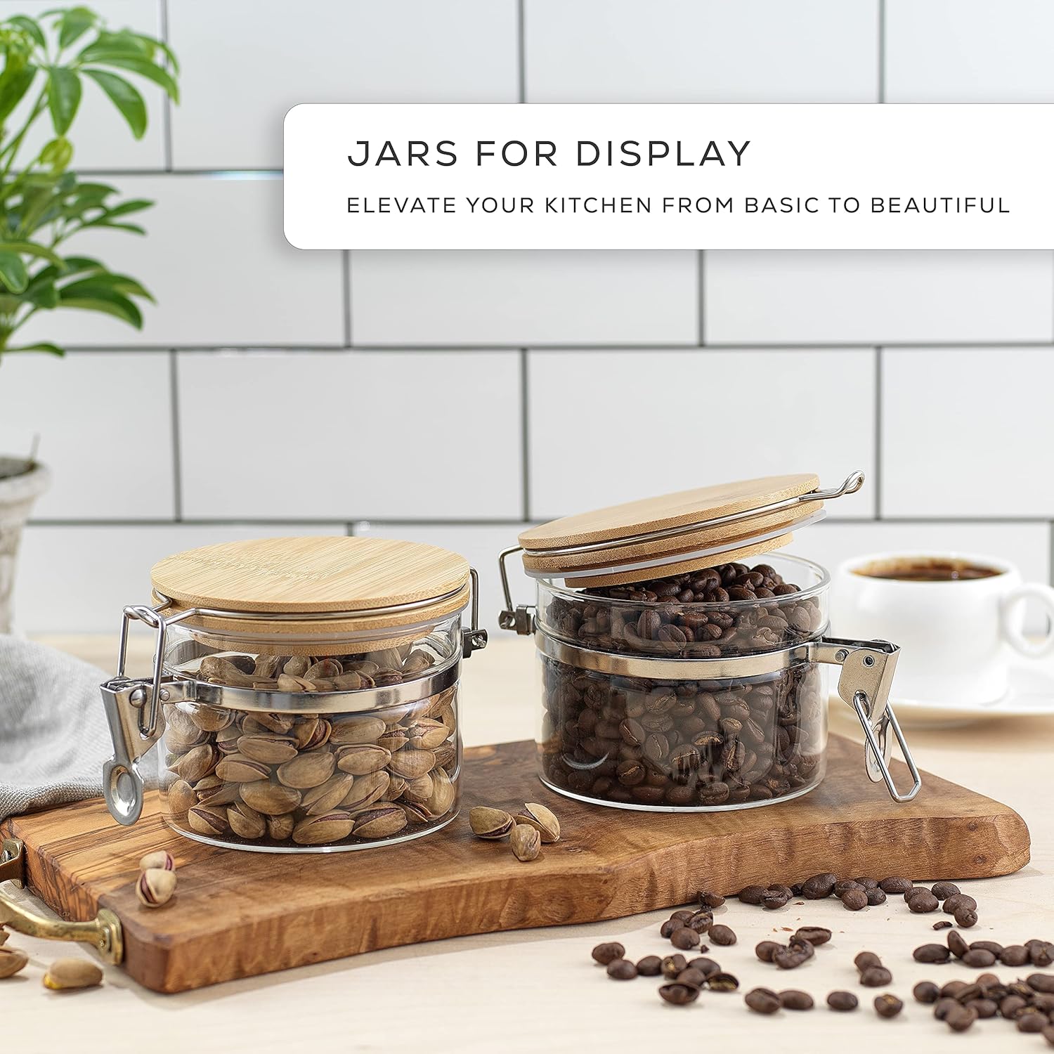 Glass Jars With Bamboo Lids (1 - Food Storage Set Glass recensie en prijs