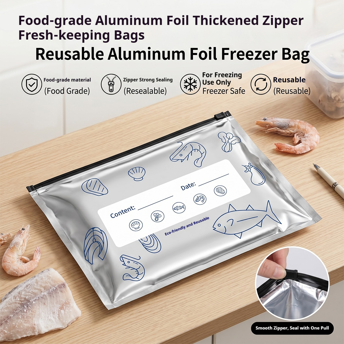 60pcs Aluminum Foil Food Seala - Ziploc Food Storage recensie en prijs
