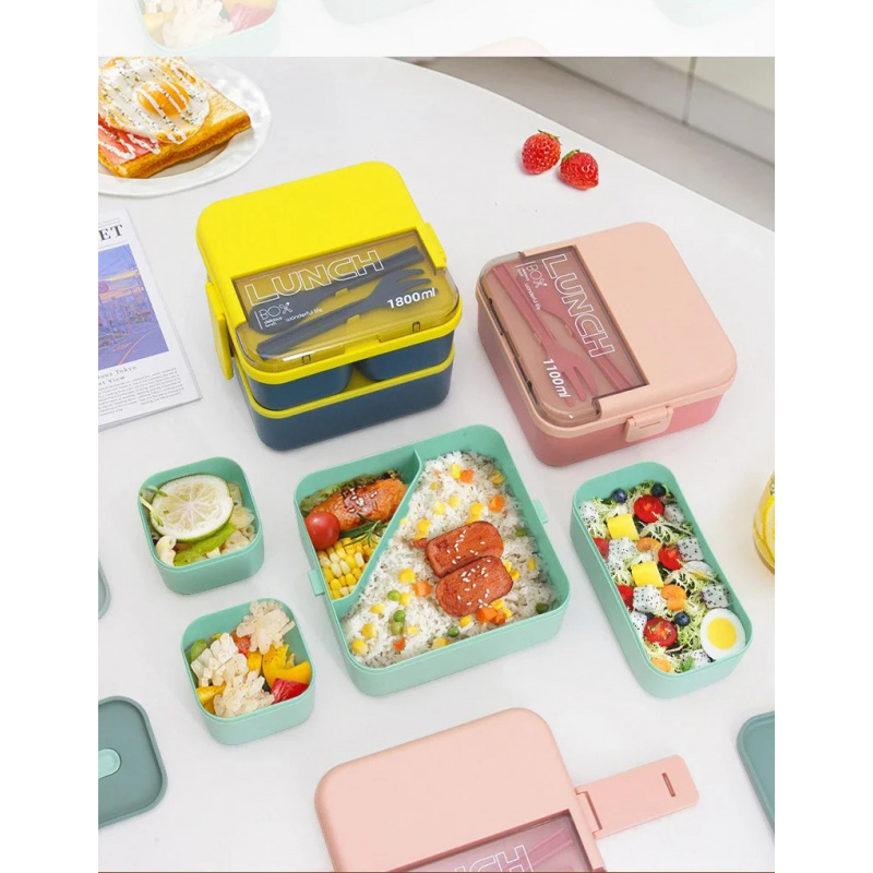 Portable Double Layer Lunch Bo - Food Storage With Scoop recensie en prijs