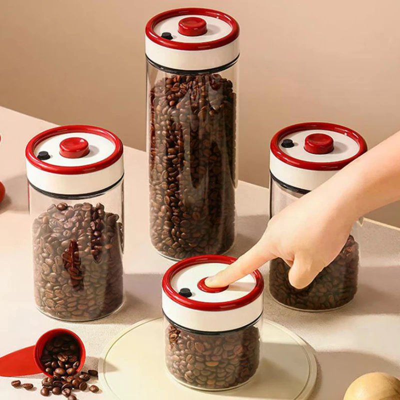 Coffee Beans Vacuum Sealed Tan - Food Storage Jar Glass recensie en prijs