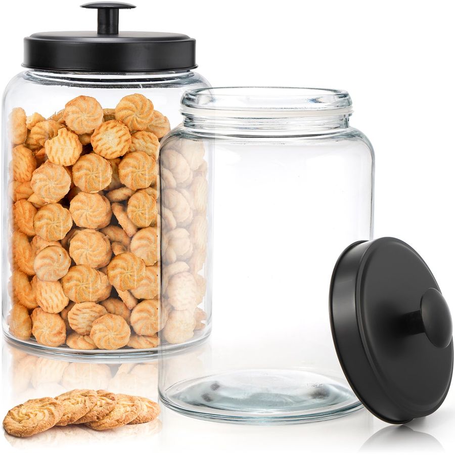 Pack Large Glass Jars with Met - Food Storage Jar Glass recensie en prijs
