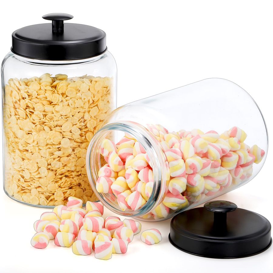 Pack Large Glass Jars with Met - Food Storage Jar Glass recensie en prijs