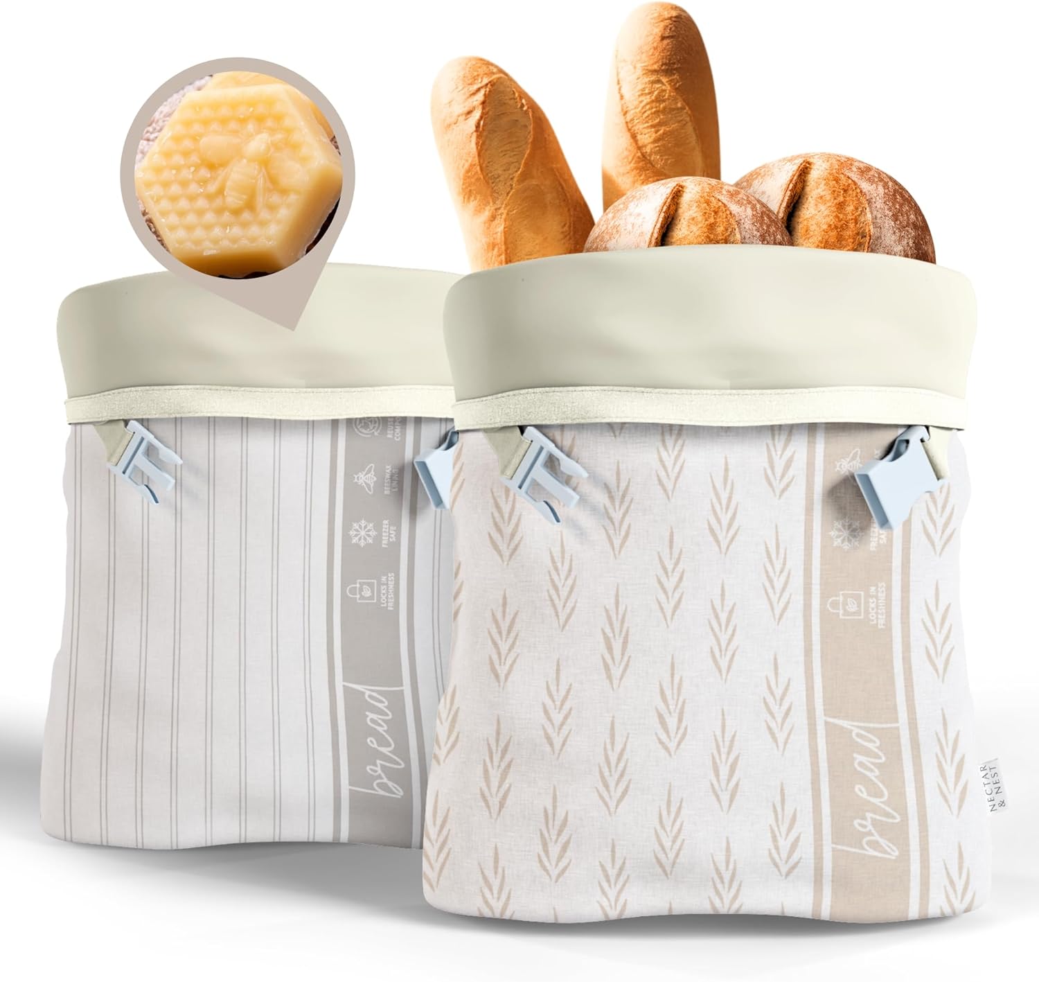 Reusable Beeswax Bread Bags fo - Food Storage Bags Xl recensie en prijs