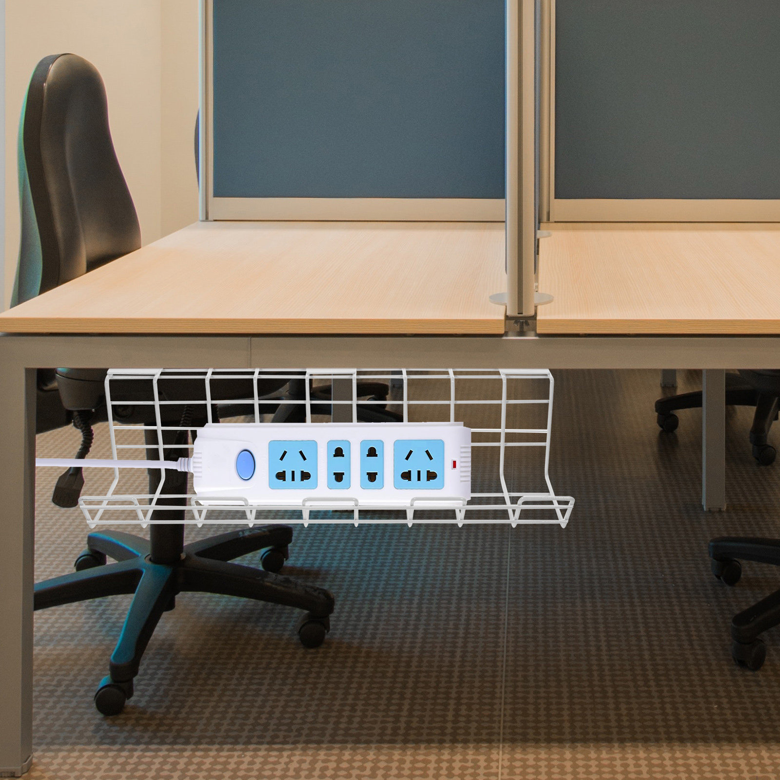 2Pcs Under Desk Cable Manageme - Food Storage Large recensie en prijs