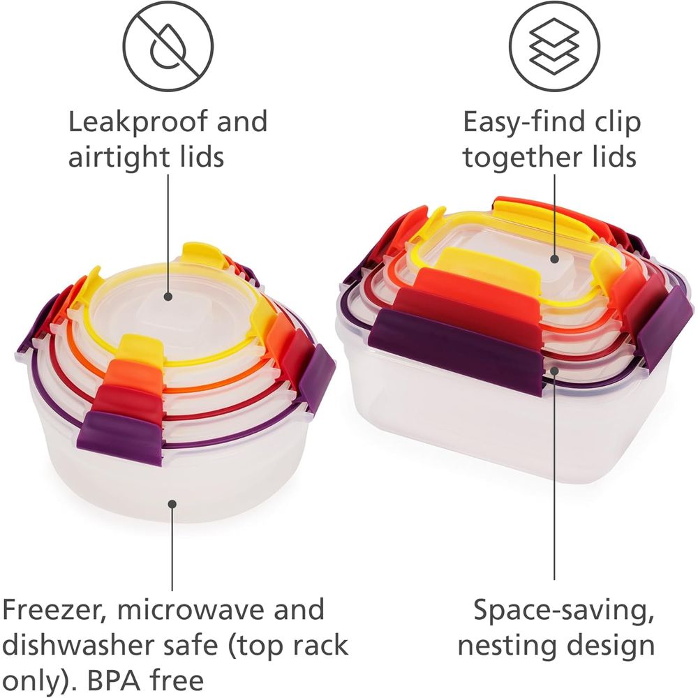 16-piece Plastic BPA Free Food - Food Storage Containers recensie en prijs