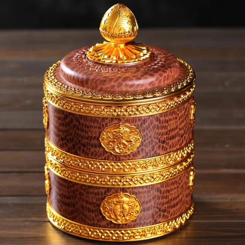 Tibetan Brown Resin Double Lay - Food Storage And Organizer recensie en prijs