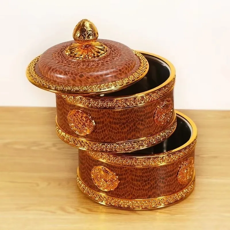 Tibetan Brown Resin Double Lay - Food Storage And Organizer recensie en prijs