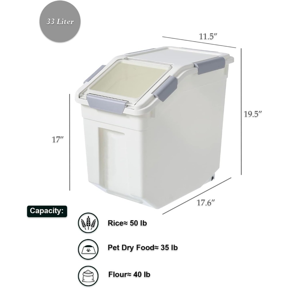 33 Liter / 50 lbs Rice Storage - Food Storage Usa recensie en prijs