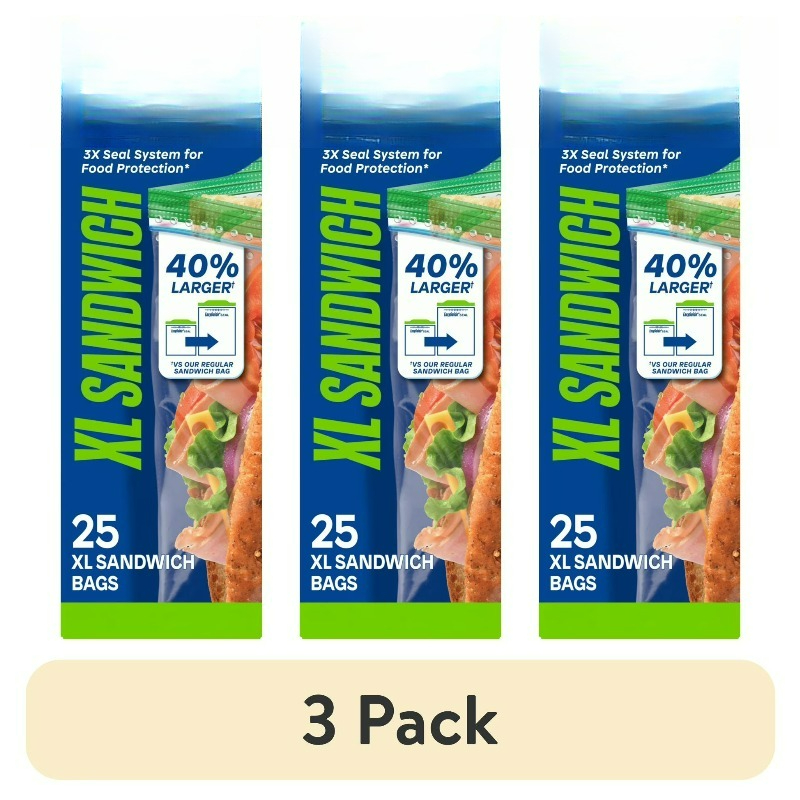 (3 pack) Brand XL Sandwich Bag - Food Storage Brands recensie en prijs