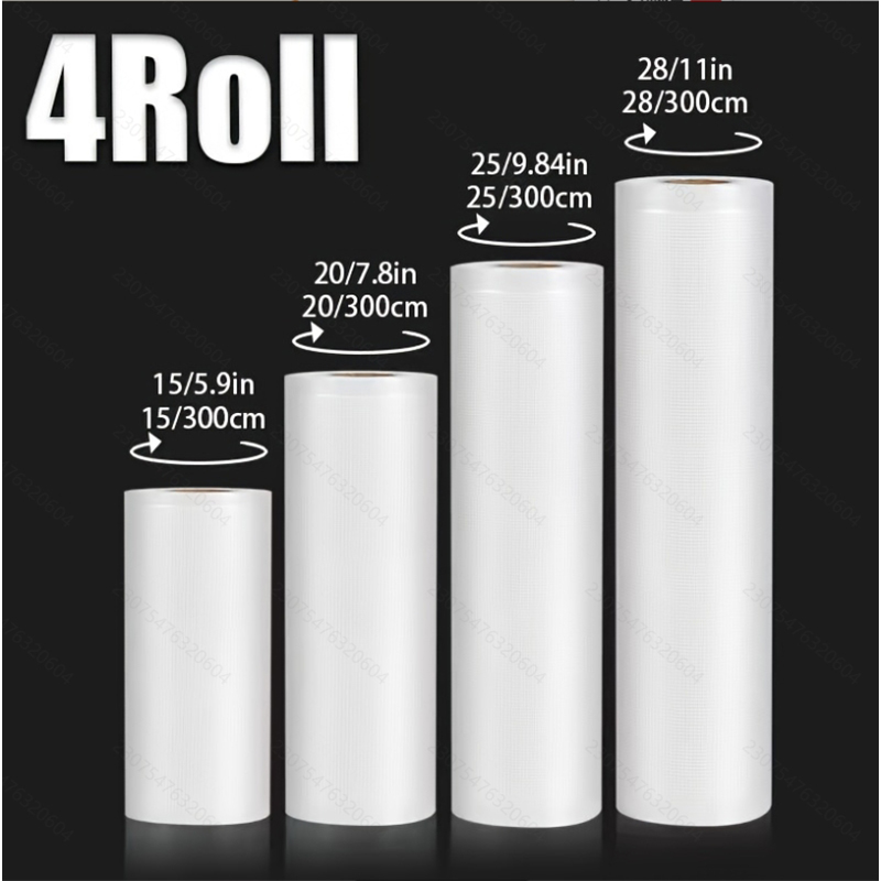 4pcs Vacuum Sealer Bags: 4 rol - Food Storage Bags Xl recensie en prijs