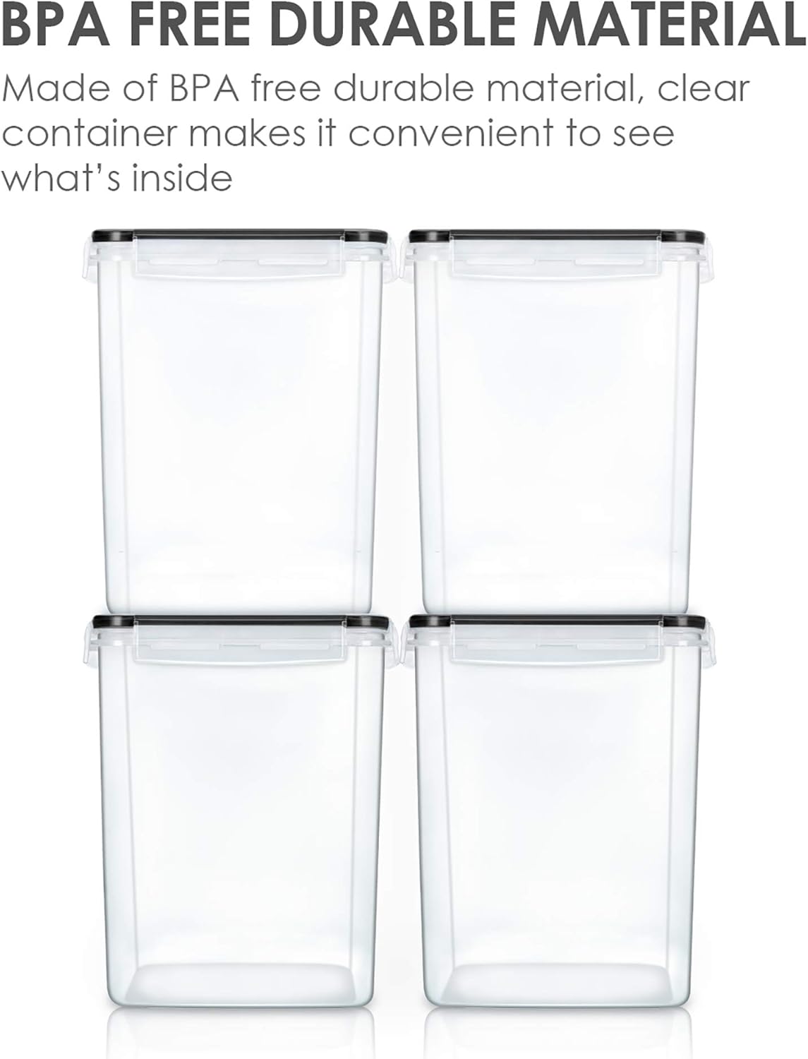 4 PCS Large Food Storage Conta - Food Storage Large recensie en prijs