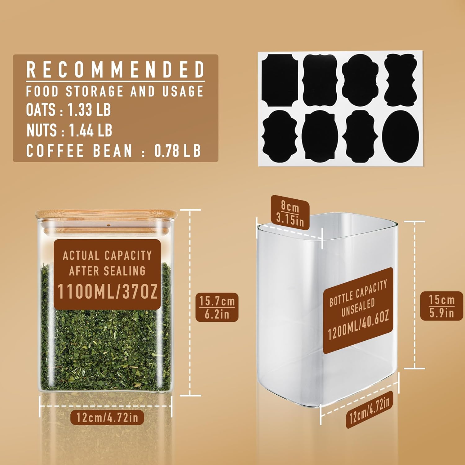 37oz Rectangle Airtight Glass  - Food Storage Set Glass recensie en prijs
