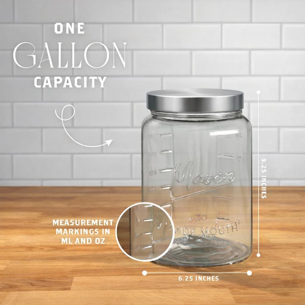 Extra Large    Jar - 1 Gallon  - Food Storage Jar Glass recensie en prijs