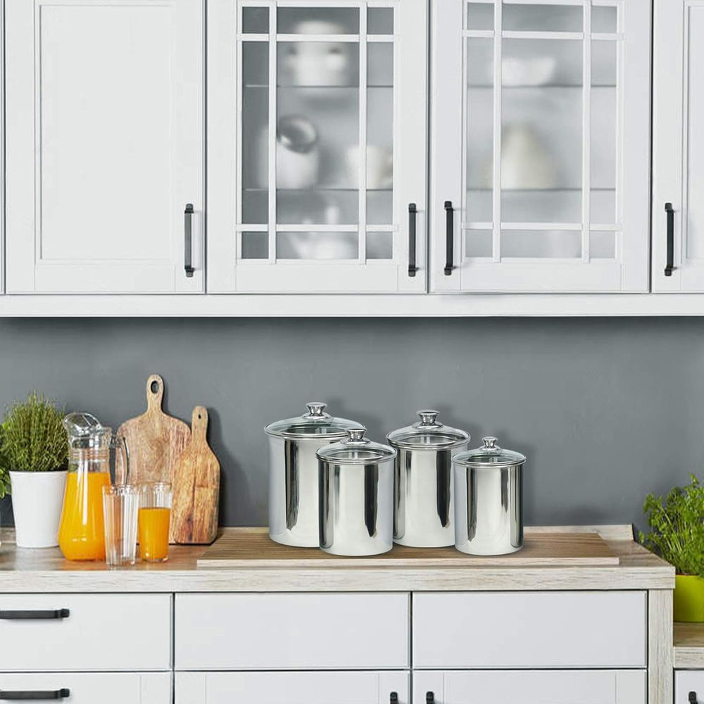4-Piece Stainless Steel Food S - Food Storage Set Glass recensie en prijs