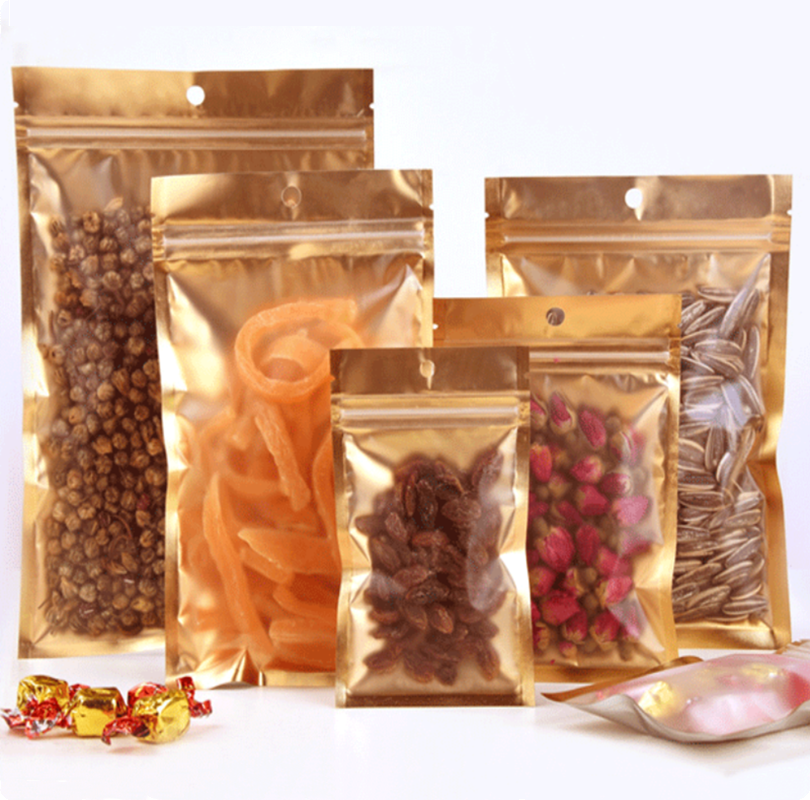 100Pcs Gold Mylar Zip Lock Bag - Ziploc Food Storage recensie en prijs