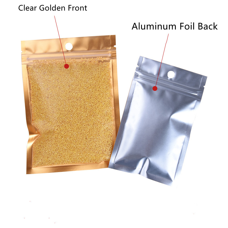 100Pcs Gold Mylar Zip Lock Bag - Ziploc Food Storage recensie en prijs