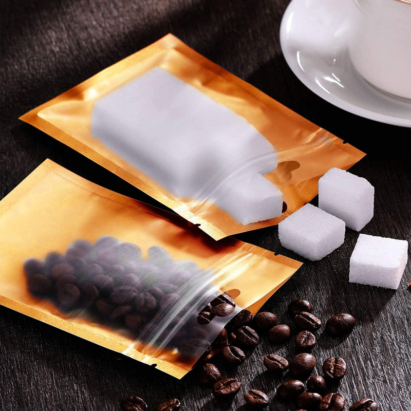 100Pcs Gold Mylar Zip Lock Bag - Ziploc Food Storage recensie en prijs