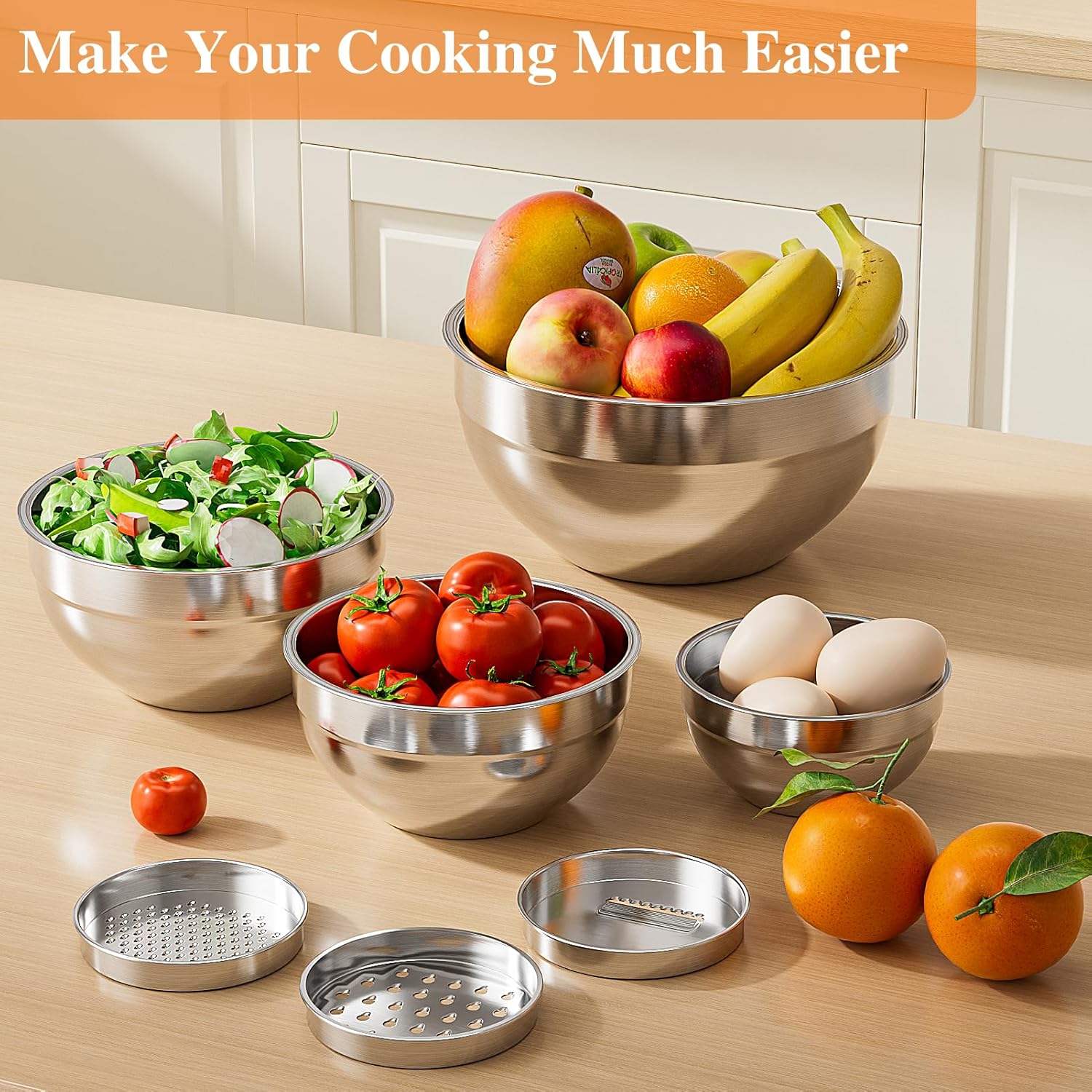 Mixing Bowls with Lids Set 6PC - Food Storage Large recensie en prijs