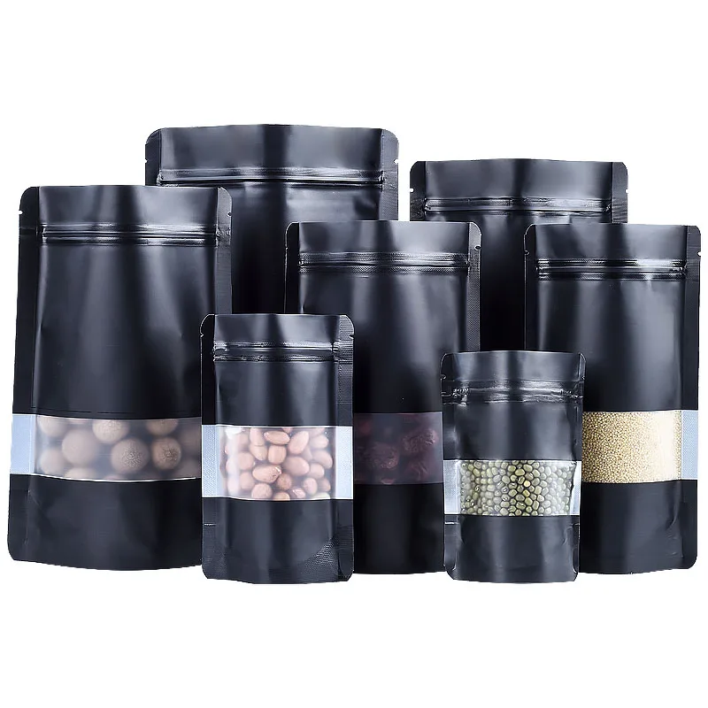 50pcs/100pcs Matt Black Stand  - Ziploc Food Storage recensie en prijs