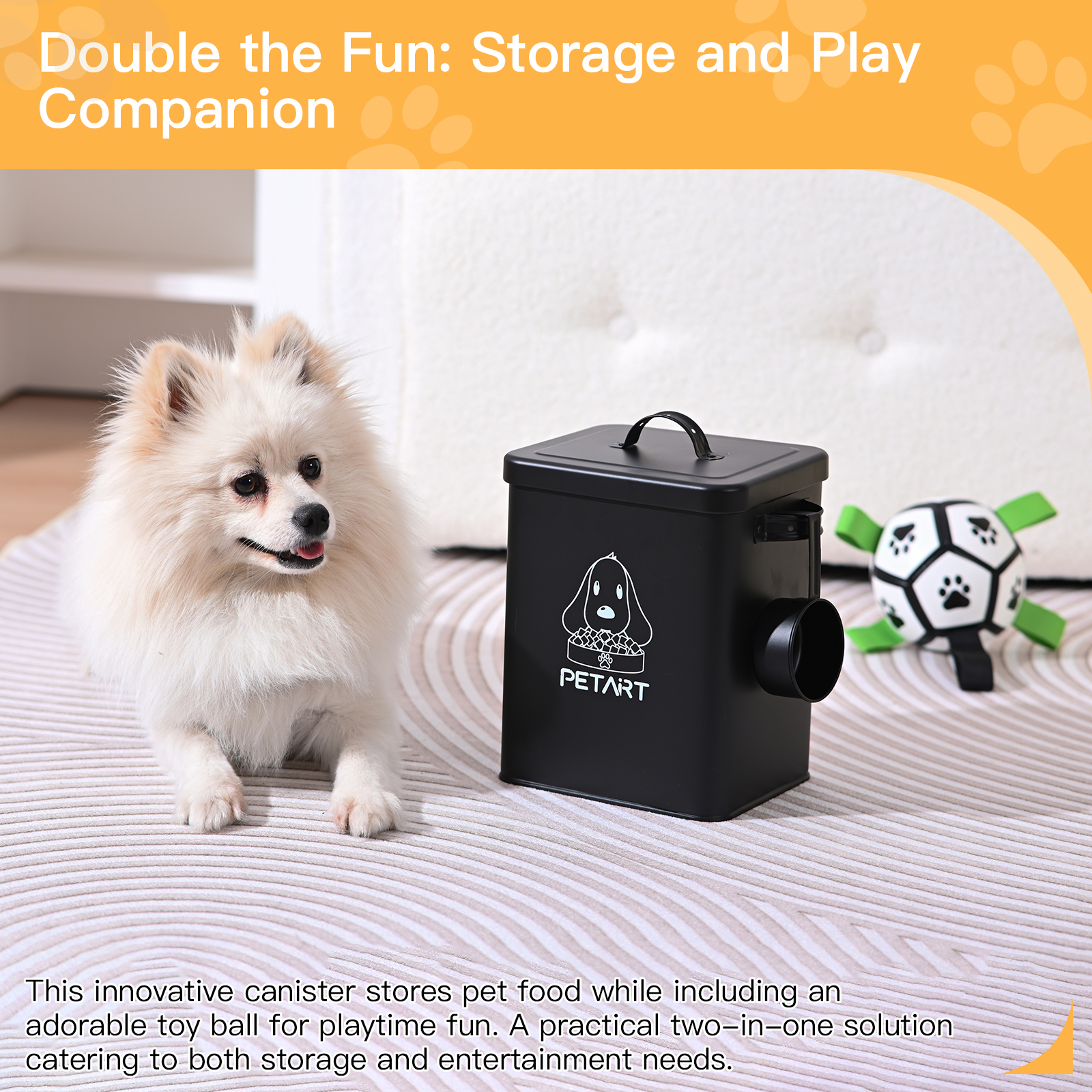 Large Capacity Pet Dog Feeders - Food Storage Dog recensie en prijs