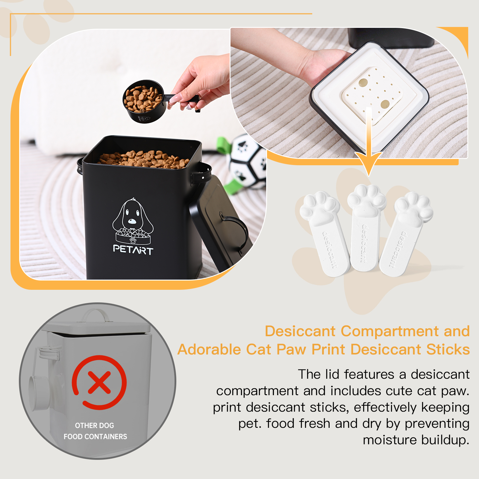 Large Capacity Pet Dog Feeders - Food Storage Dog recensie en prijs