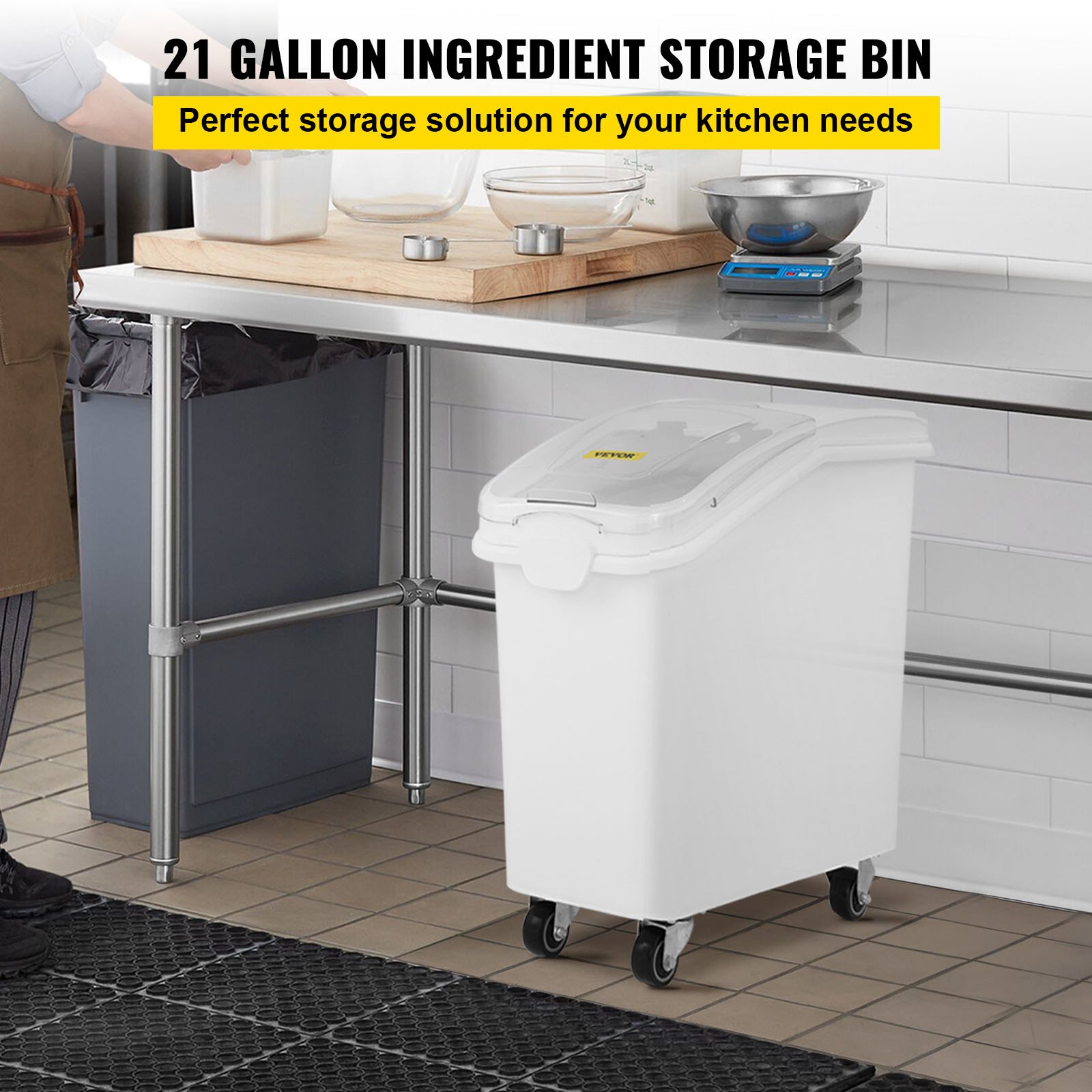 21 Gallon Ingredient Bin With  - Food Storage With Scoop recensie en prijs