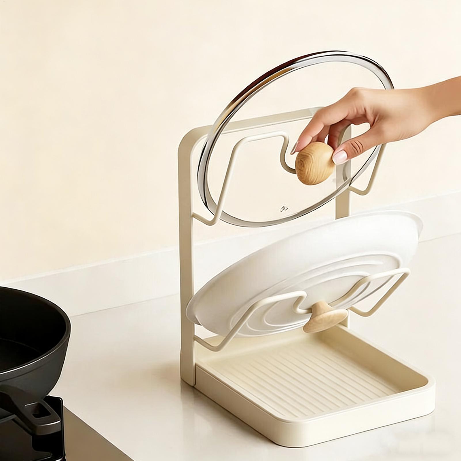 Pot Lid Organizer Anti-Slip Ki - Food Storage Room recensie en prijs