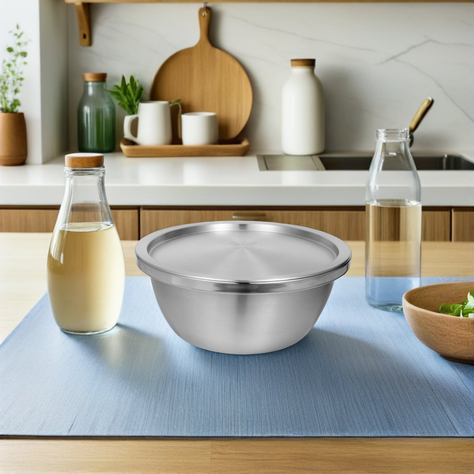 1Set Stainless Steel Mixing Bo - Food Storage Large recensie en prijs